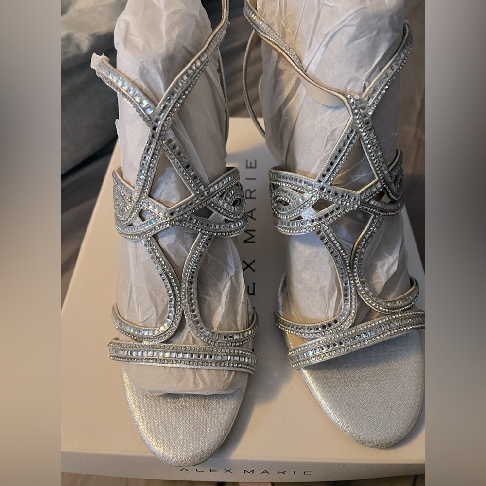 Alex Marie Silver heels